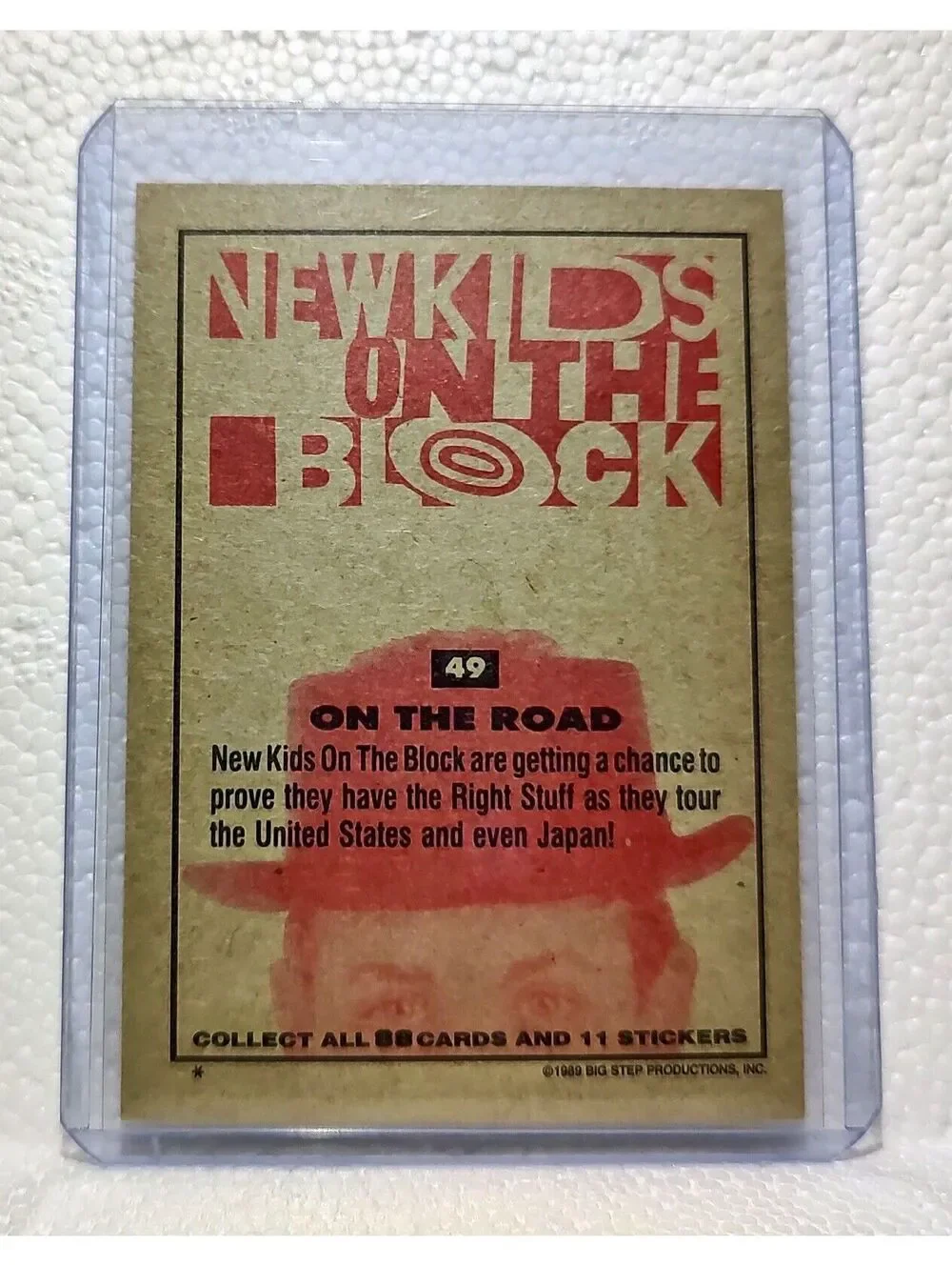On the Road 1989 New Kids on the Block #49 Trading Card